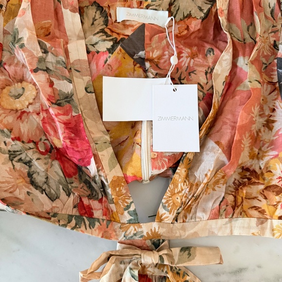 Zimmermann Women's multi Dress Brand New Pattie patchwork long dress - Picture 3 of 4